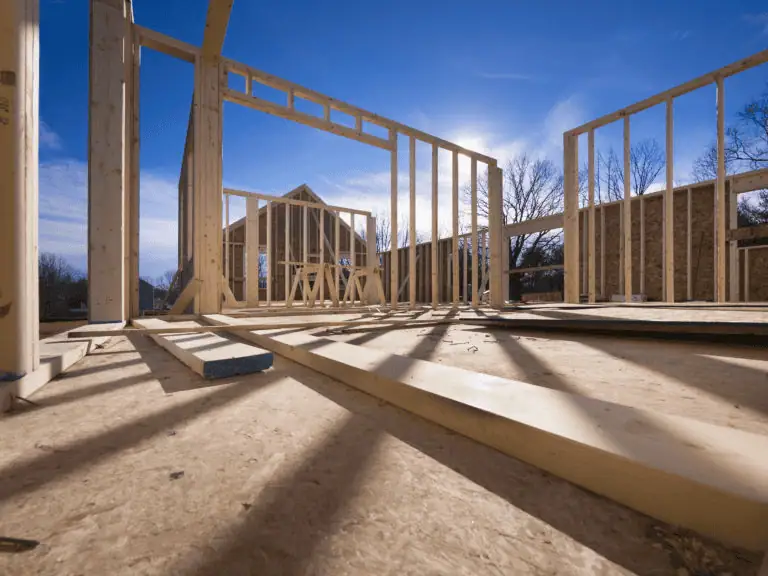 house frame construction sunny day