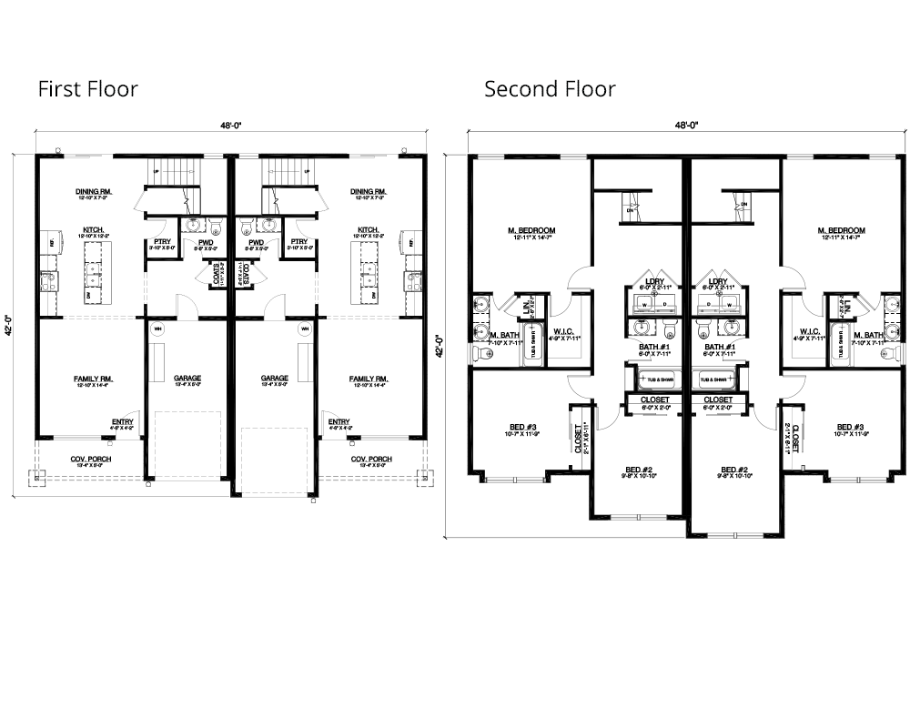 Clearwater Duplex floor plan